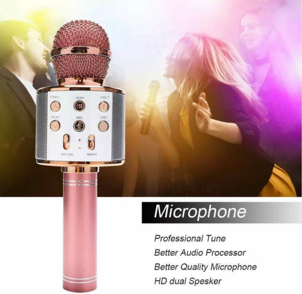 Microfone karaoke Bluetooth