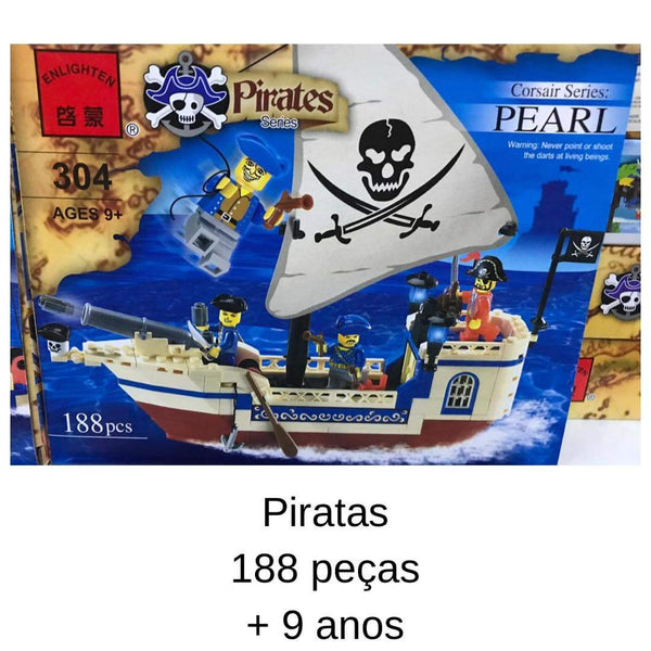 Construção "Piratas" 188 peças