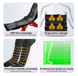 Máquina de Pressoterapia para Pernas e Abdómen / Massajador de Pernas e Cintura com Compressão de Ar