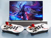 Consola retroiluminada PREMIUM com 20.000 jogos retro com dois comandos joysticks com fio