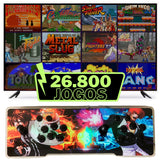 Consola Pandora Box Retroiluminada com 26800 jogos retro e jogos 3D e sistema de som Edição Especial King of Fighters