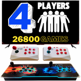 Console retroilluminata Pandora Box con 2 controller extra con 26800 giochi retrò e giochi 3D e sistema audio
