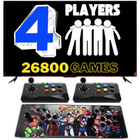Consola Pandora Box Retroiluminada com 2 comandos extra com 26800 jogos retro e jogos 3D e sistema de som