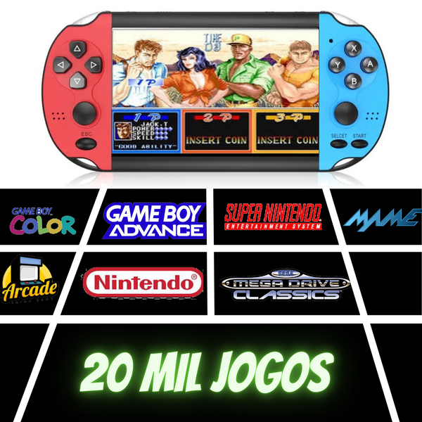 Consola portátil com 20 mil jogos retro