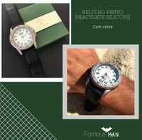 Reloj de hombre con correa de silicona cod. H18