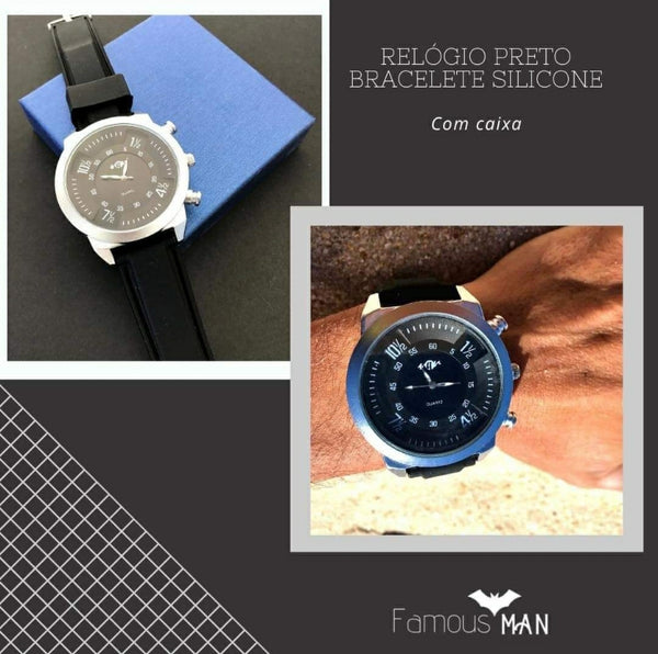 Relógio de homem c/bracelete em silicone cod. H23