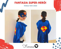 Disfraz infantil, disfraz de superhéroe.