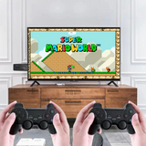 Consola com milhares de jogos retro e 2 comandos sem fios